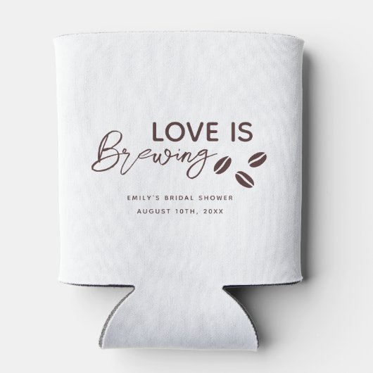 Love is Brewing Coffee Theme Bridal Shower 缶クーラー (裏面)