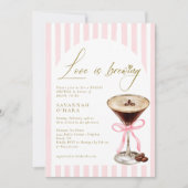 Love is Brewing Elegant Bridal Shower Invitation 招待状 (正面)