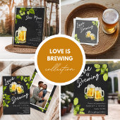 Love Is Brewing Engagement Party 招待状
