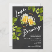 Love Is Brewing Engagement Party 招待状 (正面)