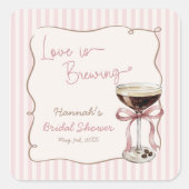 Love is Brewing Espresso Martini スクエアシール (正面)