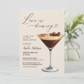 Love is Brewing Espresso Martini Bridal Shower 招待状 (スタンド正面)