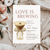 Love is Brewing Espresso Martini Bridal Shower 招待状