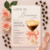 Love is Brewing Espresso Martini Bridal Shower 招待状