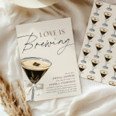 Love is Brewing Espresso Martini Bridal Shower 招待状