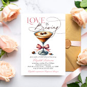 Love is Brewing Espresso Martini Bridal Shower 招待状