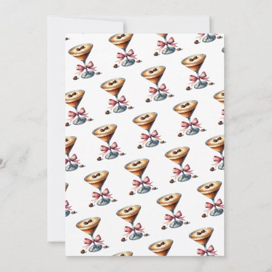 Love is Brewing Espresso Martini Bridal Shower 招待状 (裏面)