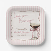 Love is Brewing Espresso Martini Paper Napkin ペーパープレート (正面)
