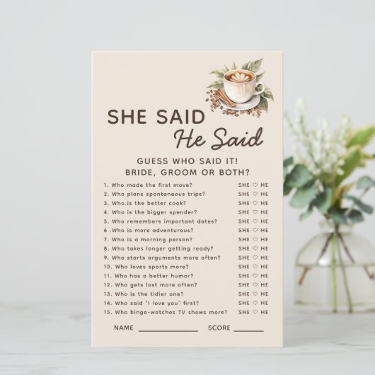 Love is Brewing He Said She Said Bridal Game (スタンド正面)