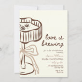 Love Is Brewing Invitation, Love Is Brewing Bridal 招待状 (正面)