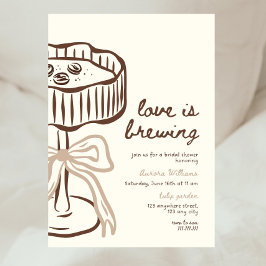 Love Is Brewing Invitation, Love Is Brewing Bridal 招待状