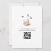 Love is Brewing QR Code Bridal Shower Tea Party 招待状 (裏面)