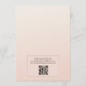 Love is Brewing QR Code Coffee Bridal Shower 招待状 (裏面)