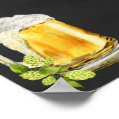 Love Is Brewing Wedding Beer Menu ポスター (角)