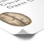 Love is brewing Wedding seating chart ポスター (角)