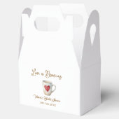 Love is Brewing white coffee mug heart bridal show フェイバーボックス (オープン)