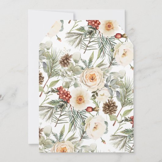 Love is Brewing Winter Tea Bridal Shower Invite (裏面)