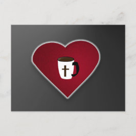 Love is Christ and Coffee :  Postcard  by J.H.T. ポストカード