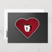 Love is Christ and Coffee :  Postcard  by J.H.T. ポストカード (正面/裏面)