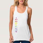 Love Is Equal Celebrate Marriage Equality タンクトップ (正面)
