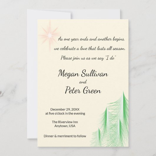 Love is Evergreen 招待状 (正面)