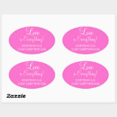 LOVE is Everything Stickers 楕円形シール (シート)