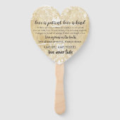 LOVE IS I Corinthians 13タイポグラフィハンドファン ハンドファン (裏面)