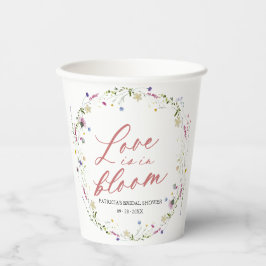 Love Is In Bloom ウェディングシャワーワイルドフラワー 紙コップ