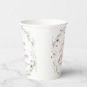 Love Is In Bloom ブライダルシャワー ワイルドフラワー 紙コップ (右)