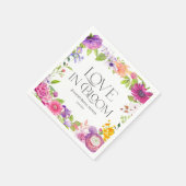 Love is in Bloom | 水彩花嫁シャワー スタンダードカクテルナプキン (角)