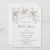 Love Is In Bloom | 3D Roses Flowers 招待状 (正面)