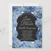 Love Is in Bloom Aesthetic Blue Hydrangea 招待状 (正面)