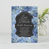 Love Is in Bloom Aesthetic Blue Hydrangea 招待状 (スタンド正面)