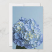 Love Is in Bloom Aesthetic Blue Hydrangea 招待状 (裏面)