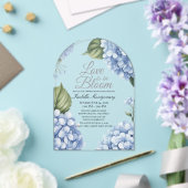 Love Is in Bloom Aesthetic Feminine Hydrangea アクリル招待状 (インサイチュ (ウェディング))