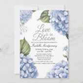 Love Is in Bloom Aesthetic Feminine Hydrangea 招待状 (正面)