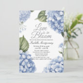 Love Is in Bloom Aesthetic Feminine Hydrangea 招待状 (スタンド正面)