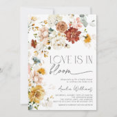 Love is in Bloom Autumn Garden Flowers 招待状 (正面)