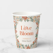 Love is in Bloom Boho Wildflower Bridal Shower 紙コップ (裏面)