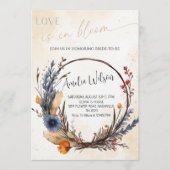 Love Is in Bloom Bridal Shower-Floral Garden Theme 招待状 (正面)