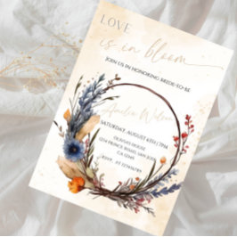 Love Is in Bloom Bridal Shower-Floral Garden Theme 招待状