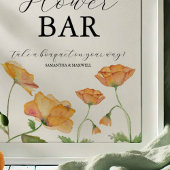 Love Is In Bloom Bridal Shower Flower Bar Sign ポスター