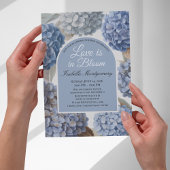 Love Is in Bloom Classic Blue Hydrangea 招待状