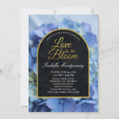 Love Is in Bloom Delicate Blue Hydrangea 招待状 (正面)
