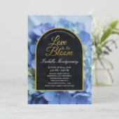 Love Is in Bloom Delicate Blue Hydrangea 招待状 (スタンド正面)