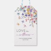 Love is in Bloom Dragonflies Bridal Shower ギフトタグ (正面)