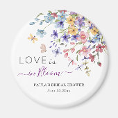 Love is in Bloom Dragonflies Bridal Shower Favor マグネット (正面)