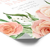 Love Is In Bloom Mimosa Bar Drink Station Sign ポスター (角)