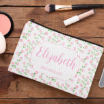 Love Is In Bloom Pink Floral Wedding Party アクセサリーポーチ<br><div class="desc">Love is in bloom! Floral bridal shower in timeless shades of pink</div>