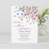 Love is in Bloom QRコード ベビーシャワー 招待状 (スタンド正面)